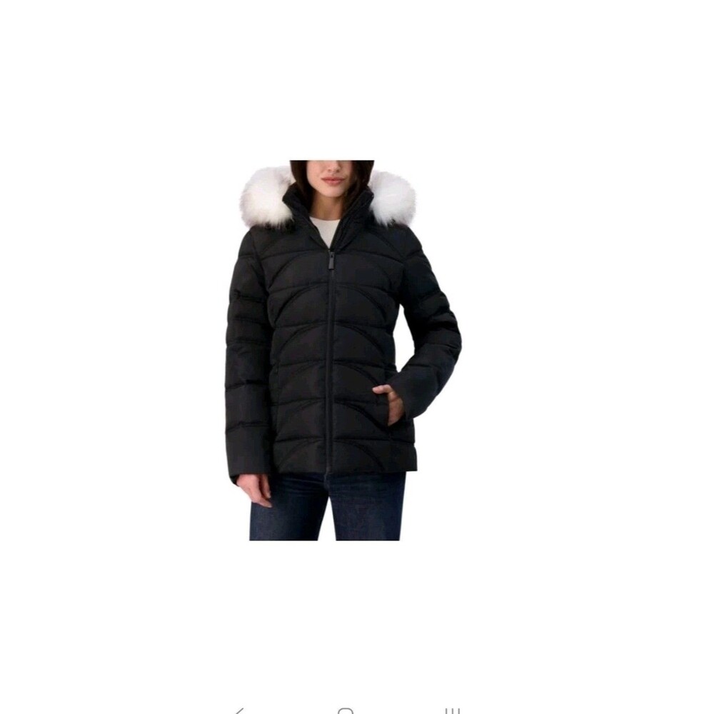 New, Nautica Women's Puffer Jacket SIZE L, BLACK, Nwt